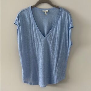 Joie oversized linen muscle tee - xs